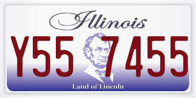 IL license plate Y557455