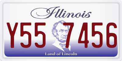 IL license plate Y557456