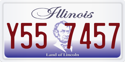 IL license plate Y557457