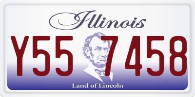 IL license plate Y557458