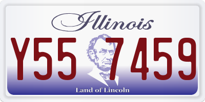 IL license plate Y557459