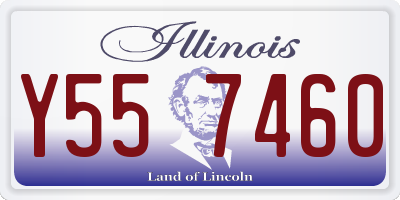 IL license plate Y557460