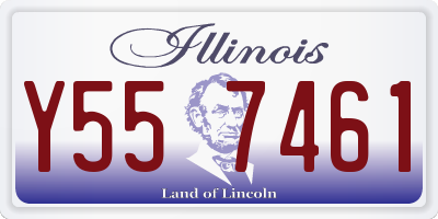 IL license plate Y557461