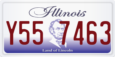 IL license plate Y557463