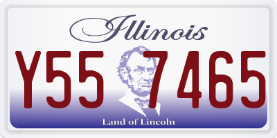IL license plate Y557465