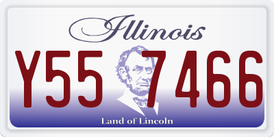 IL license plate Y557466