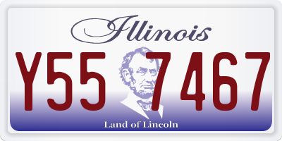 IL license plate Y557467