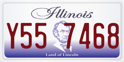 IL license plate Y557468