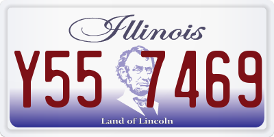 IL license plate Y557469