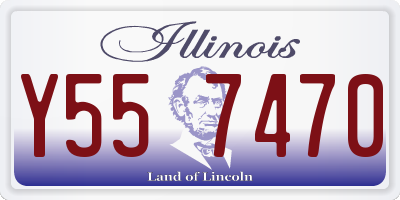 IL license plate Y557470