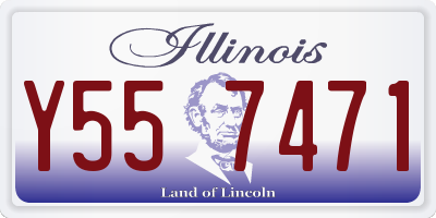 IL license plate Y557471