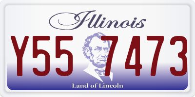 IL license plate Y557473