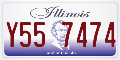 IL license plate Y557474