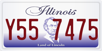 IL license plate Y557475