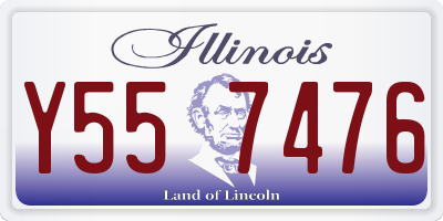 IL license plate Y557476