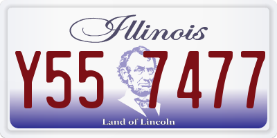 IL license plate Y557477