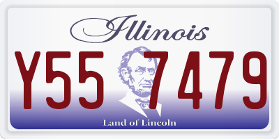 IL license plate Y557479