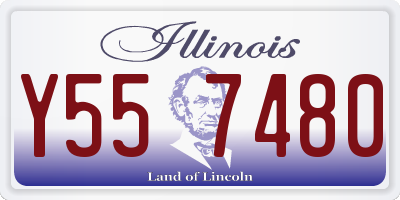 IL license plate Y557480