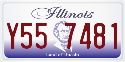 IL license plate Y557481