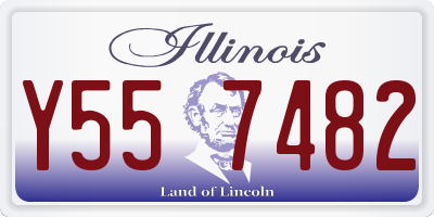 IL license plate Y557482