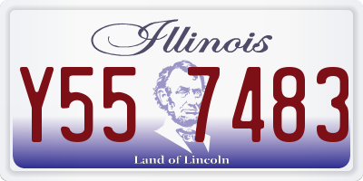 IL license plate Y557483