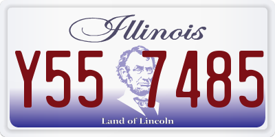 IL license plate Y557485
