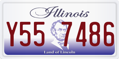 IL license plate Y557486