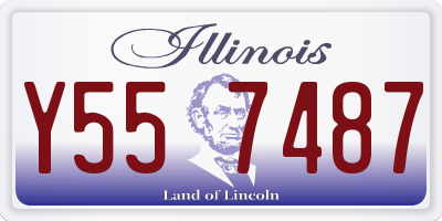 IL license plate Y557487
