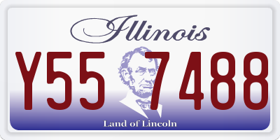 IL license plate Y557488
