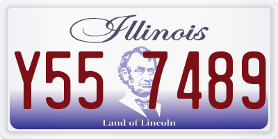 IL license plate Y557489
