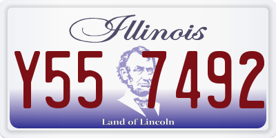 IL license plate Y557492