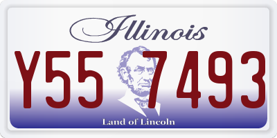 IL license plate Y557493