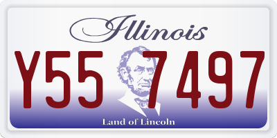 IL license plate Y557497
