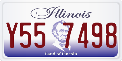 IL license plate Y557498