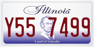 IL license plate Y557499
