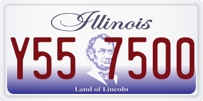 IL license plate Y557500