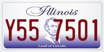 IL license plate Y557501