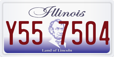 IL license plate Y557504