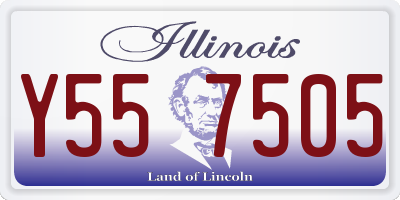 IL license plate Y557505