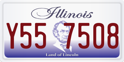 IL license plate Y557508