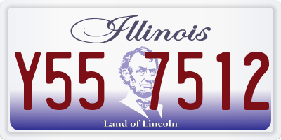 IL license plate Y557512