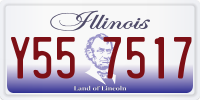 IL license plate Y557517