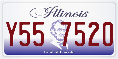 IL license plate Y557520