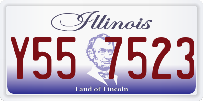 IL license plate Y557523