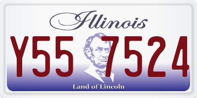 IL license plate Y557524