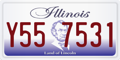 IL license plate Y557531