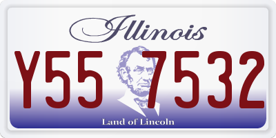IL license plate Y557532