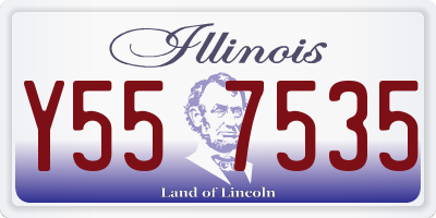 IL license plate Y557535