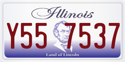 IL license plate Y557537