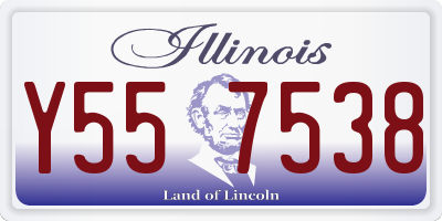 IL license plate Y557538